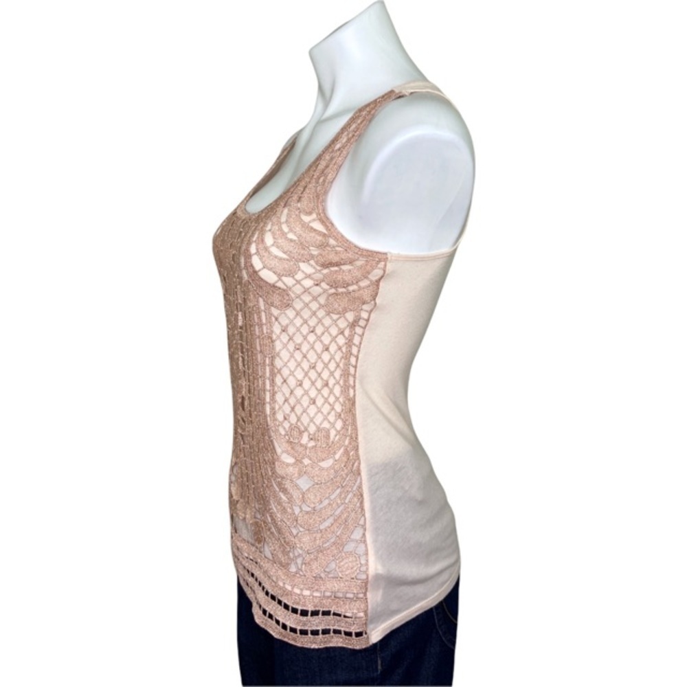 🌻Express Rose Blush Pink Lace Tank Top - Picture 3 of 6